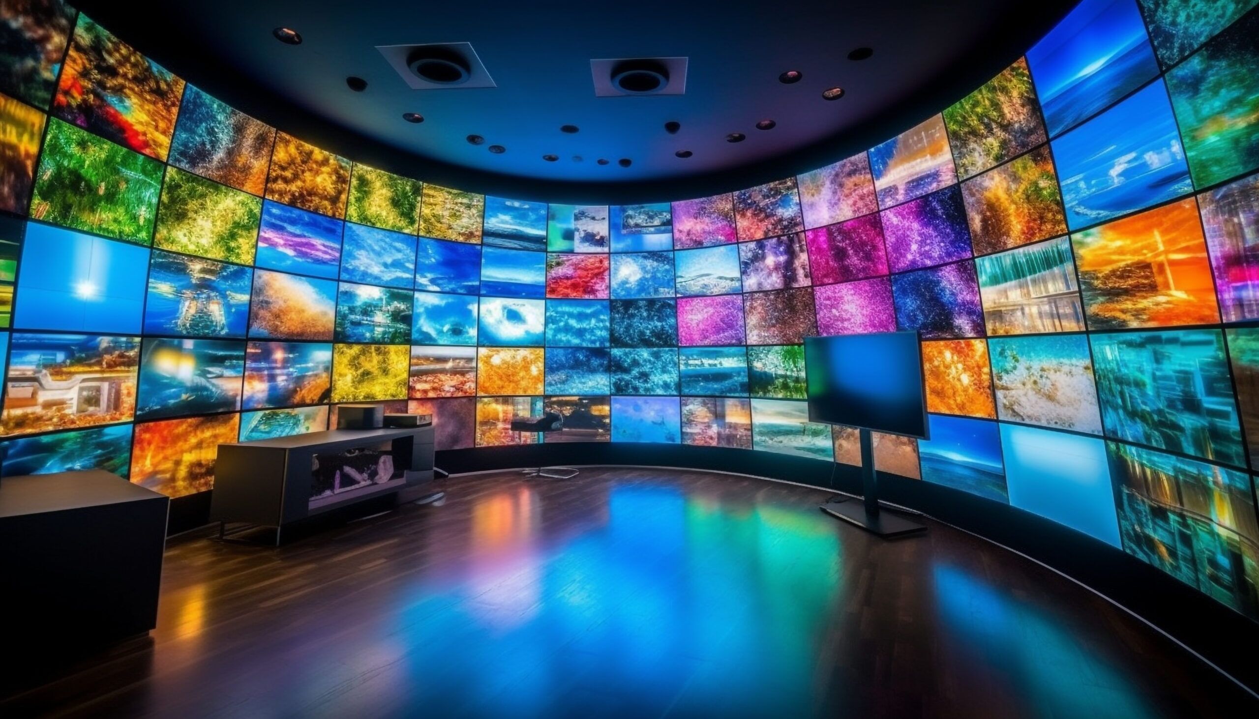 modern television broadcasting movie wide screen generative ai scaled